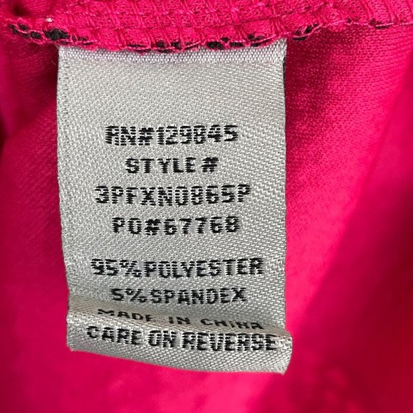 Bailey Blue pink black fuchsia flocked off shoulder bodycon dress medium MSRP 80 - Picture 8 of 12